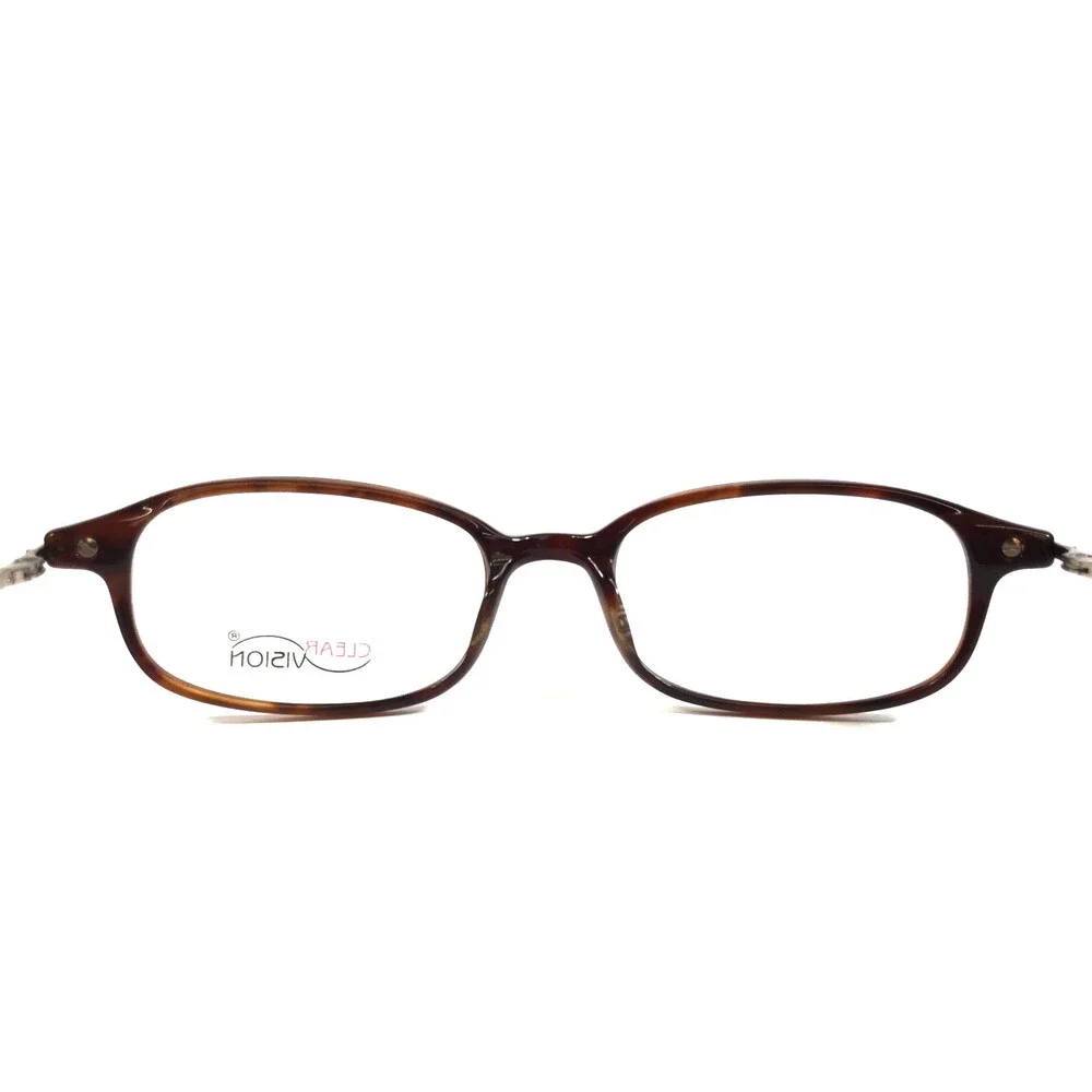 Clear Vision Eyeglasses Frames CV KEVIN TORTOISE Rectangle Full Rim 49-18-135